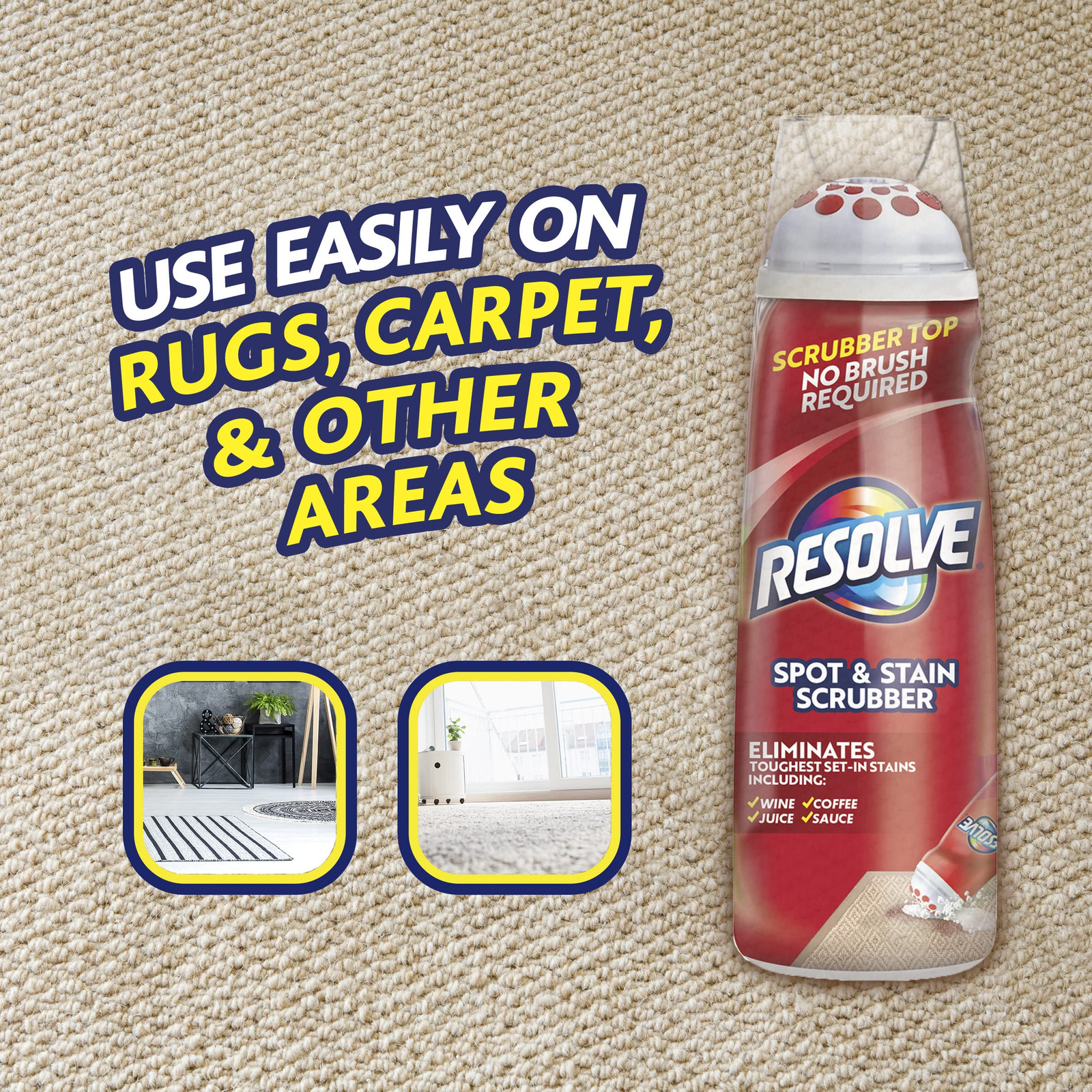 Resolve Carpet Spot and Stain Scrubber 67 Ounce Removes Tough Stains Fast