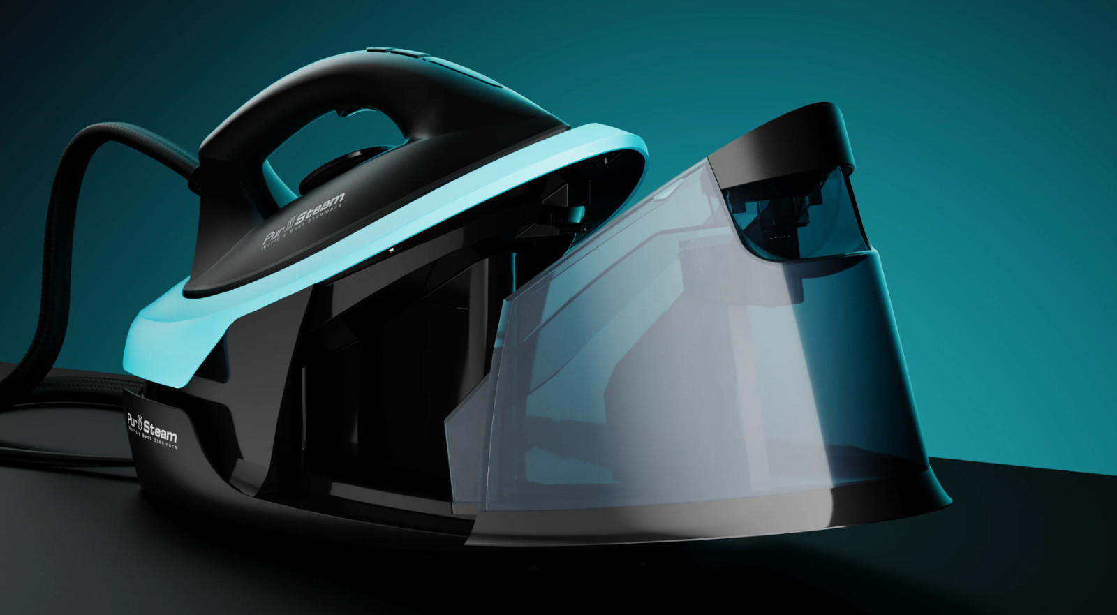 Pursteam Steam Station Max Ceramic Soleplate Steam Iron for Clothes 1500W