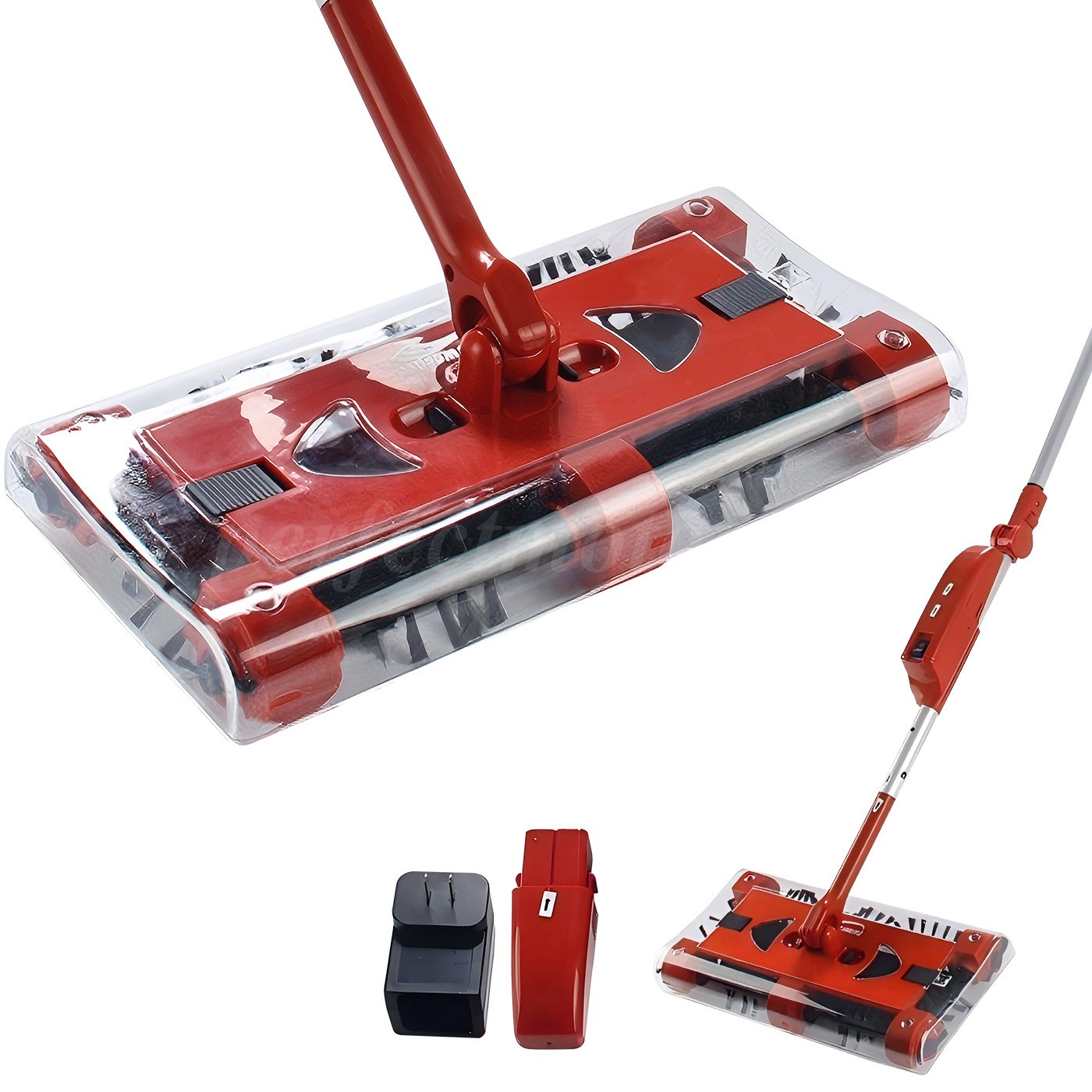 Cordless floor sweeper 45″ rechargeable floor and carpet sweeper Vacuum Cleaner