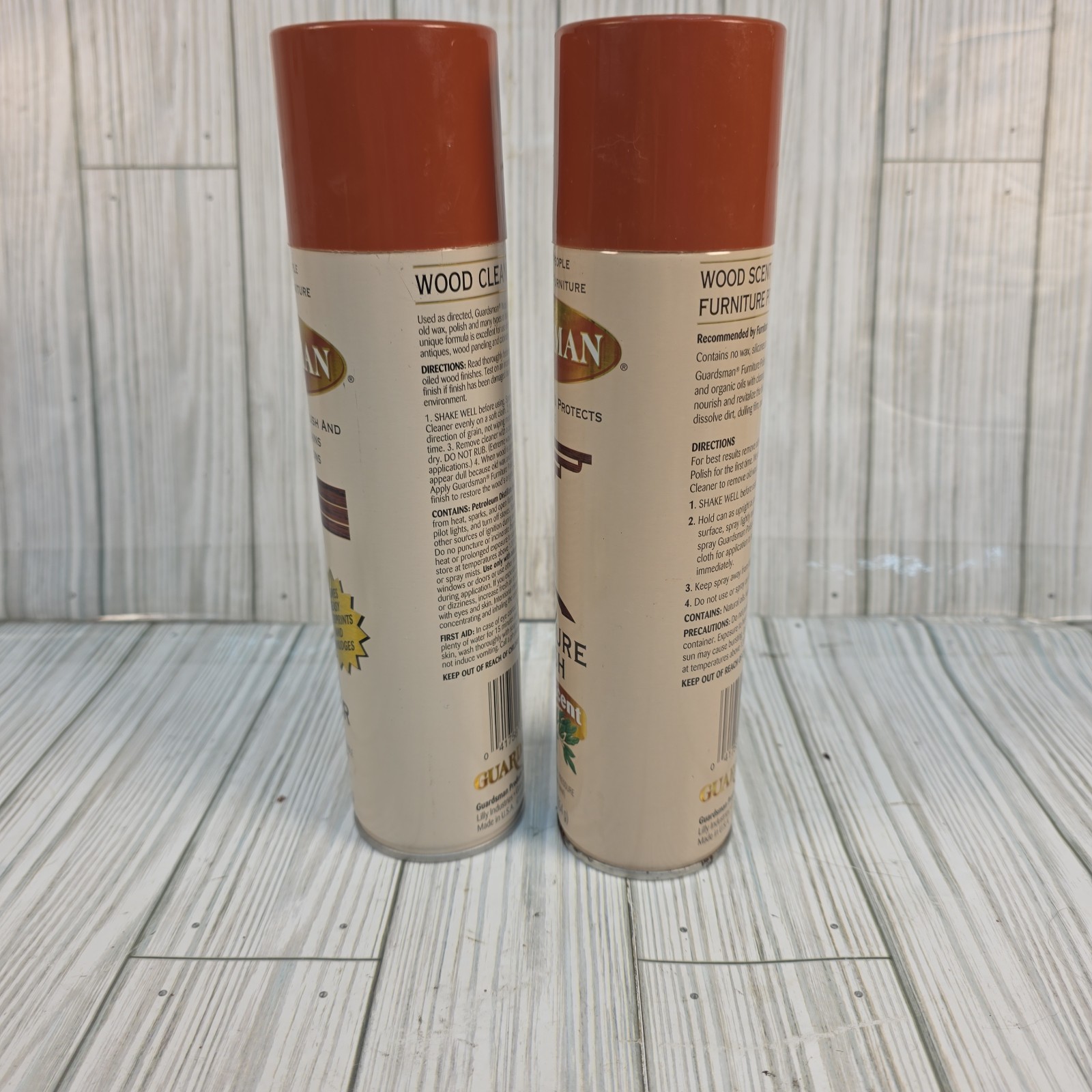 Guardsman Wood Cleaner, Furniture Polish, Dusting Clo Set Vintage