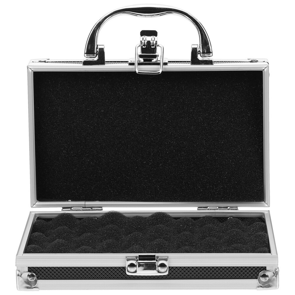 18*11*5.5cm Aluminum Alloy Storage Box With Handle Portable Organizer Large Tool