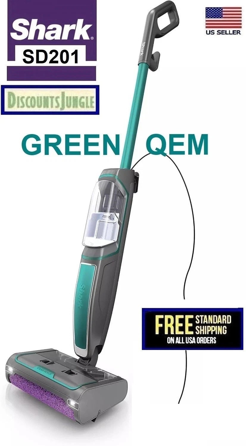 Shark SD201 Steam Pickup 3-in-1 Steam Mop Picks Up Debris Deep Scrubs Cleaner
