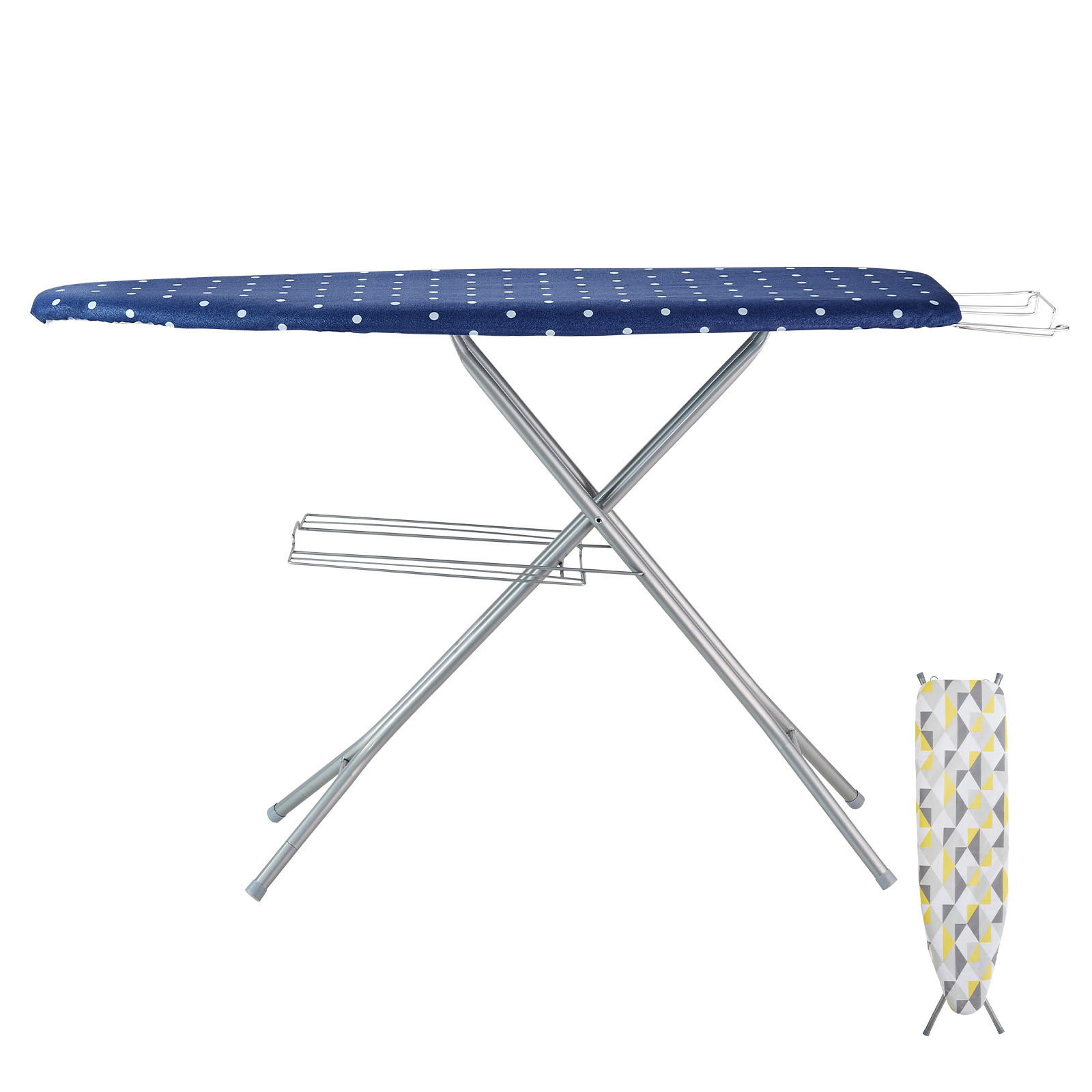 VEVOR Ironing Board with Bottom Storage Tray Thickened 4 Layers Iron Board