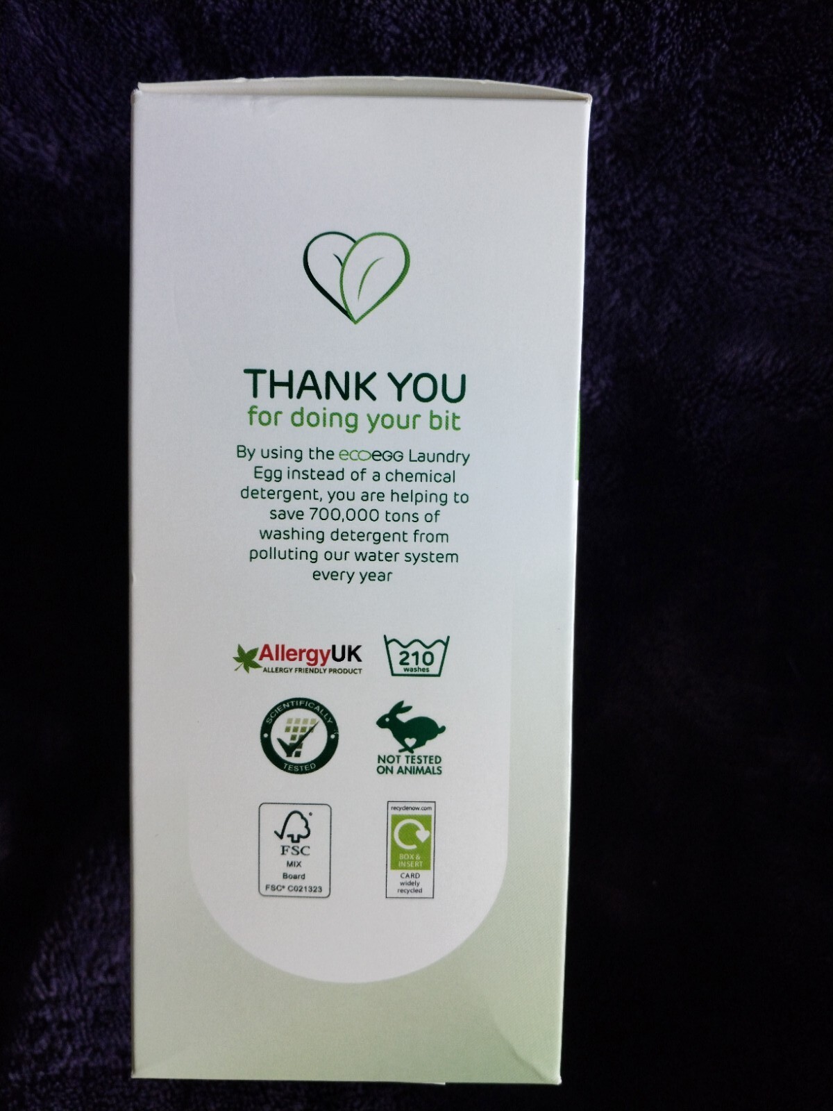 Ecoegg Laundry Egg Fragrance Free 210 Washes Hypoallergenic Chemical Free