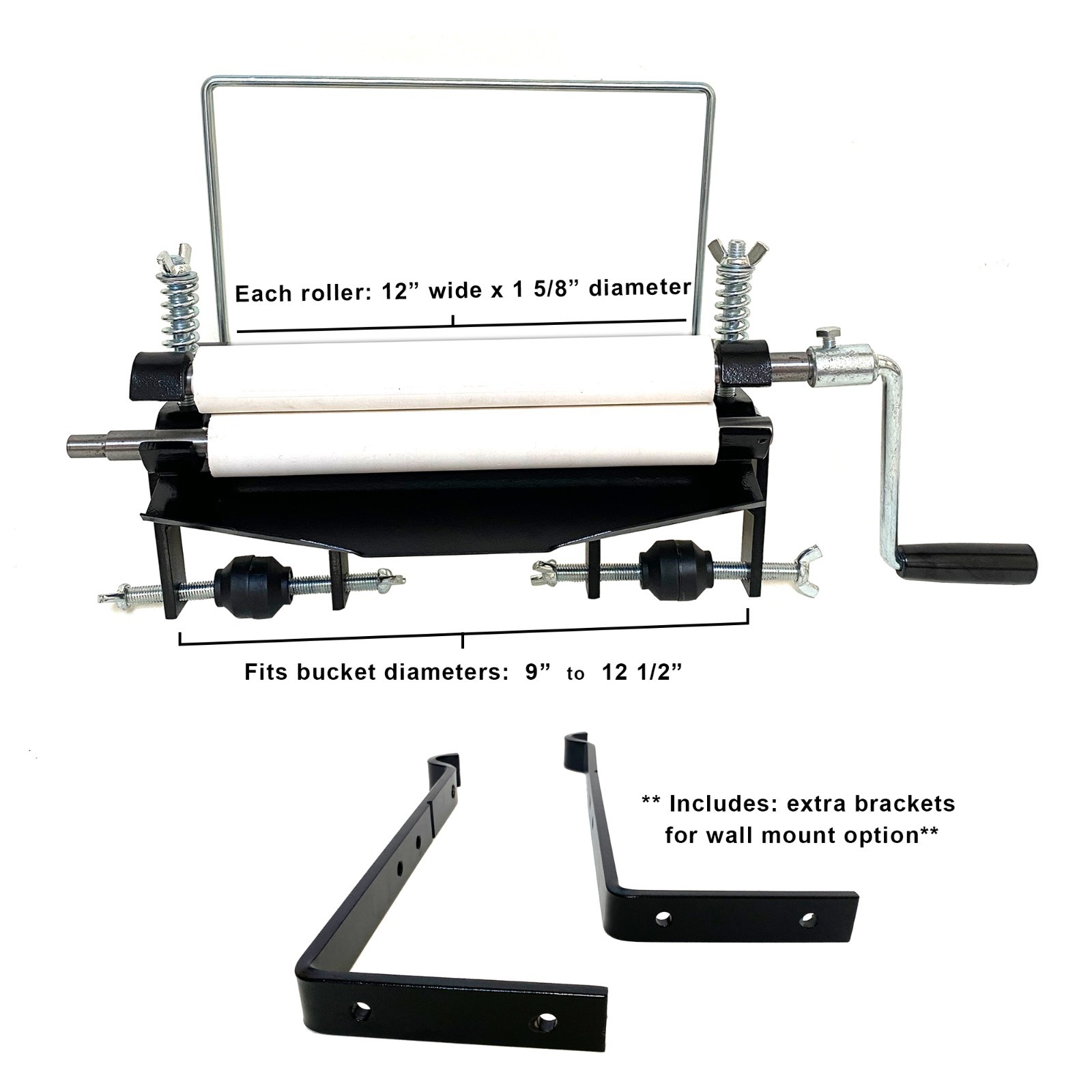 Upgraded Clothes Wringer, Hand Crank Laundry Wringer Washer Removes 95% Water