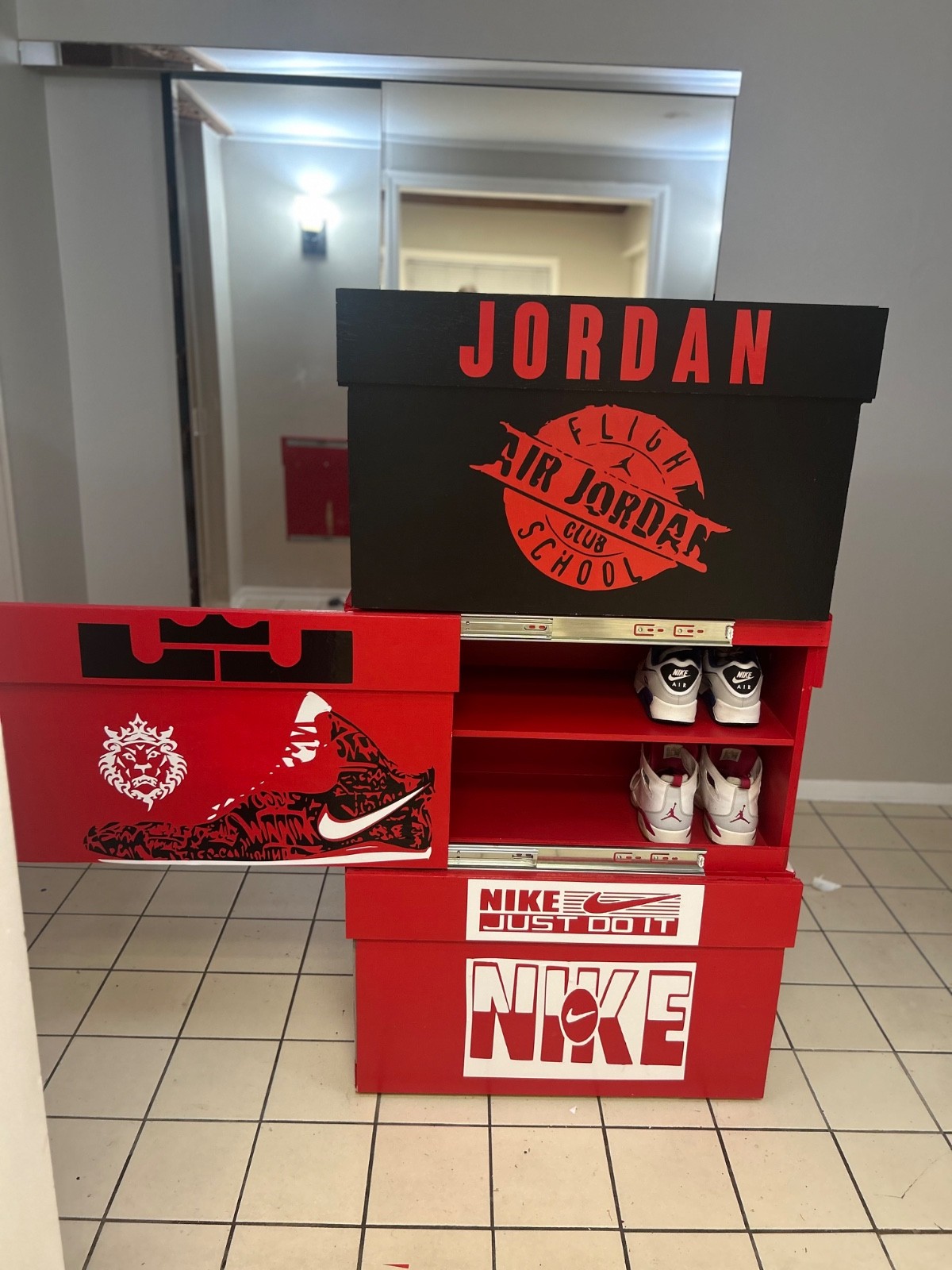 Custom Nike Jordan LeBron Sneaker Storage Box