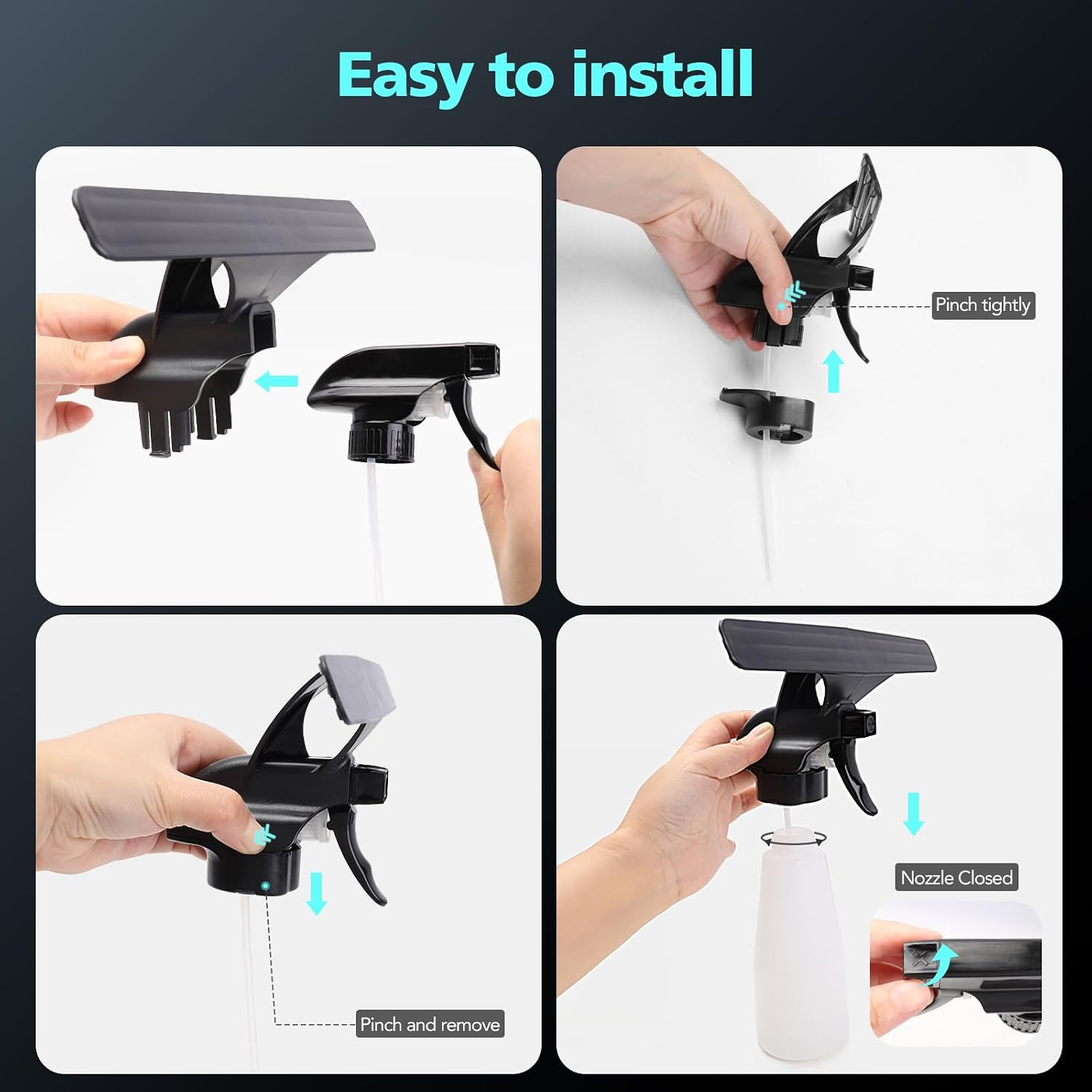 Window Vacuum Cleaner Kit Cordless, 35Min Runtime & 2 Suction Nozzles Cleaning T