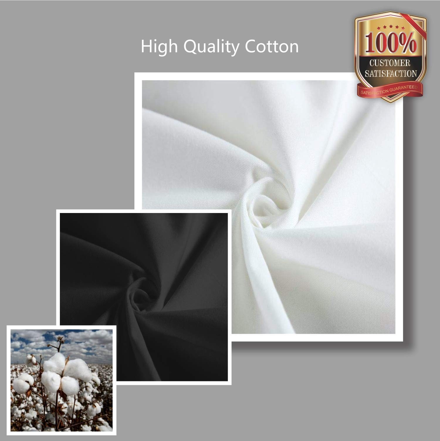 3-Pack Super Strong Large 12oz Cotton Canvas Tote Bags, Reusable Grocery Shop…