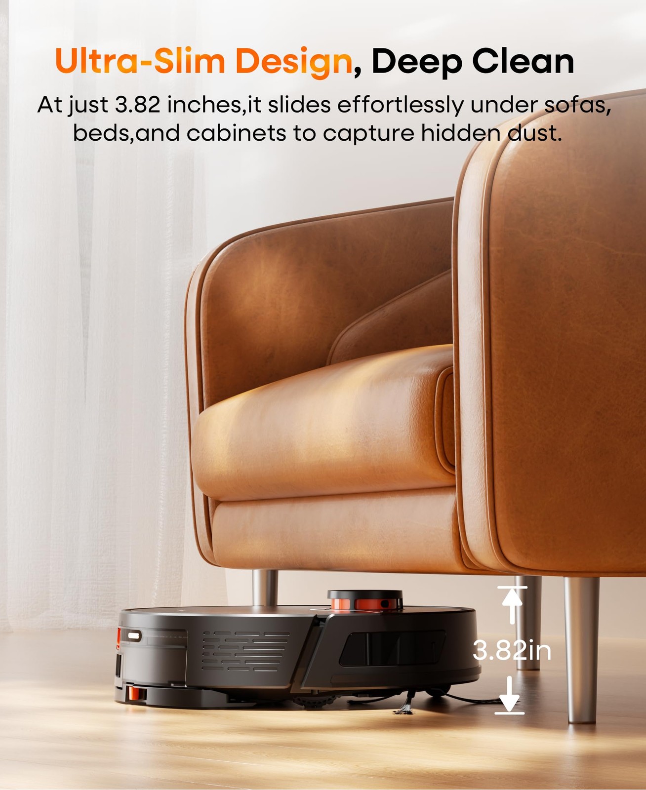 Robot Vacuum and Mop with Self-Emptying Station, 7000Pa Suction for Pet Hair …