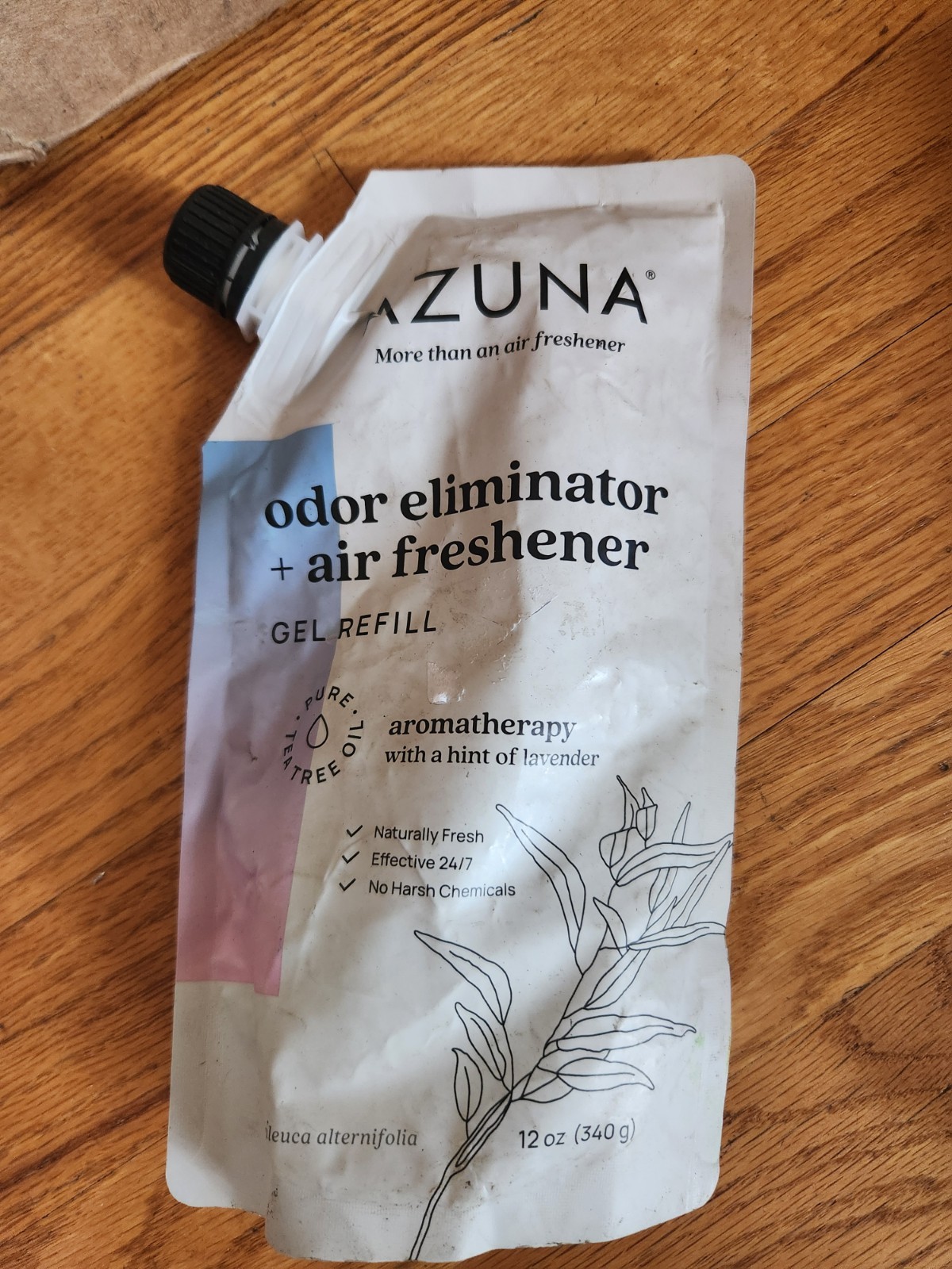 AZUNA Air Freshener & Odor Eliminator -Aromatherapy Gel ,12 oz – Refill Pouch