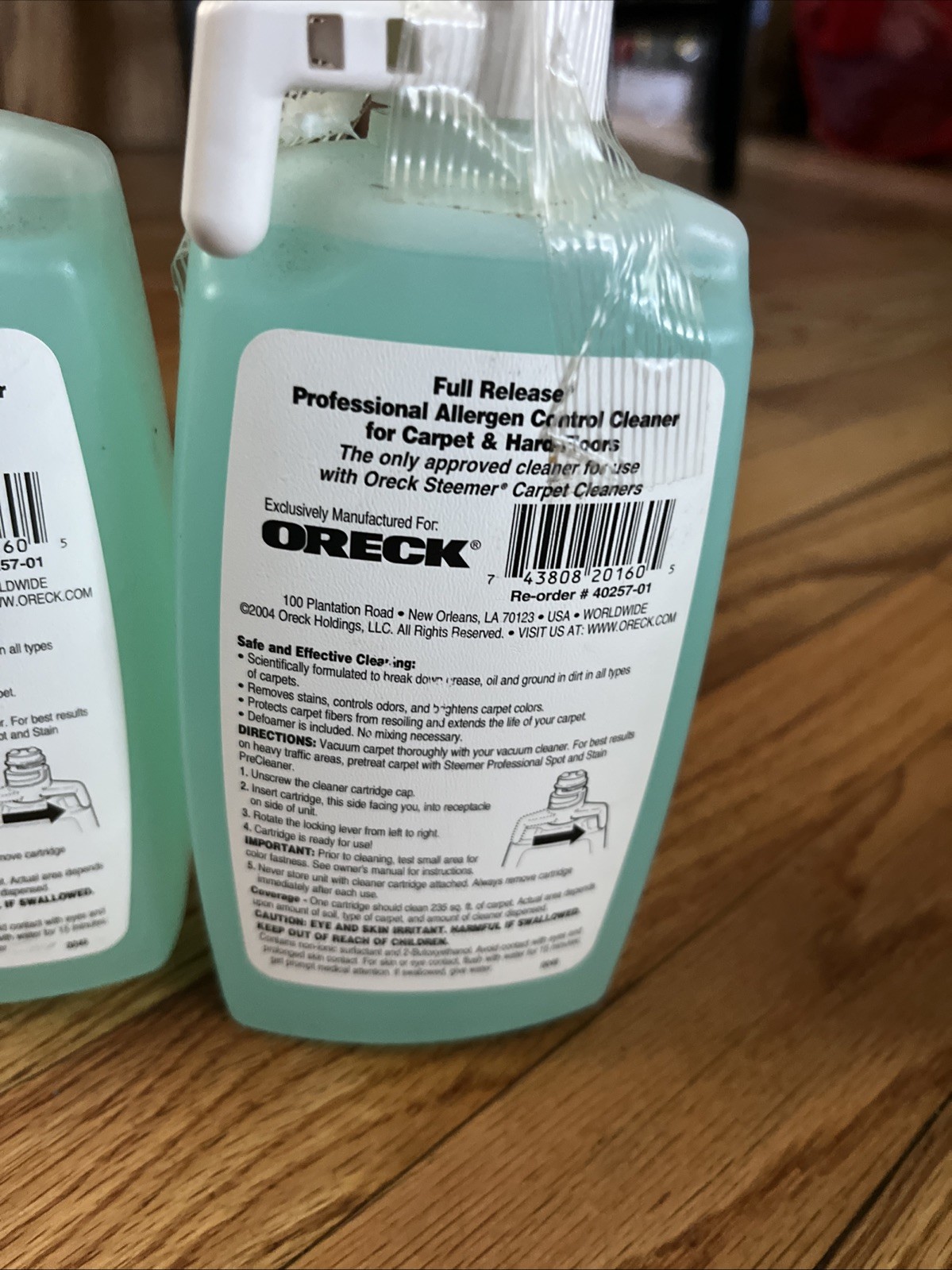 2 Oreck Professional Allergen Control Carpet Cleaner Steemer 16 Fl Oz