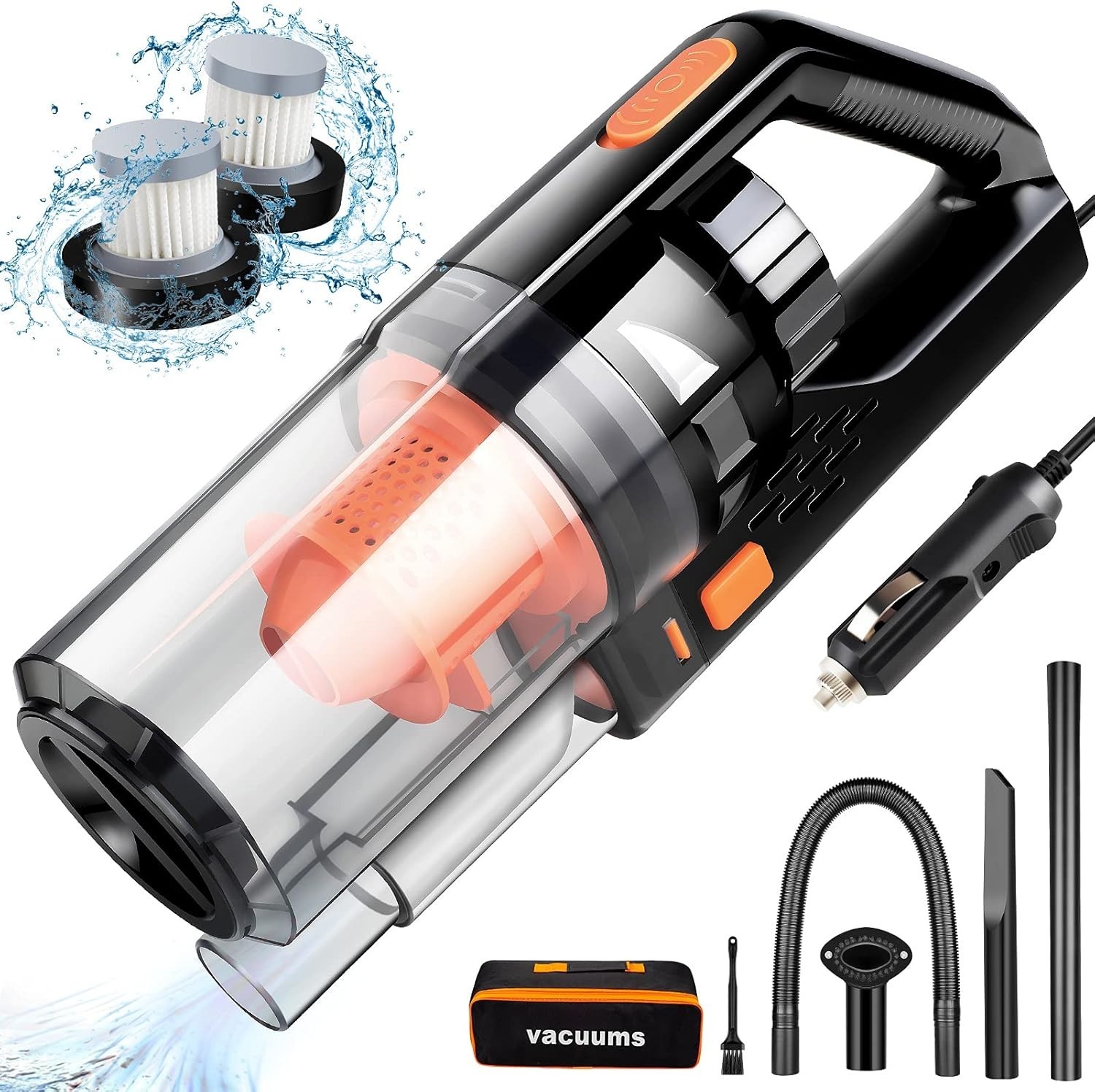 Car Vacuum, Portable Car Vacuum Cleaner High Power 150W/7500Pa for Car Interior