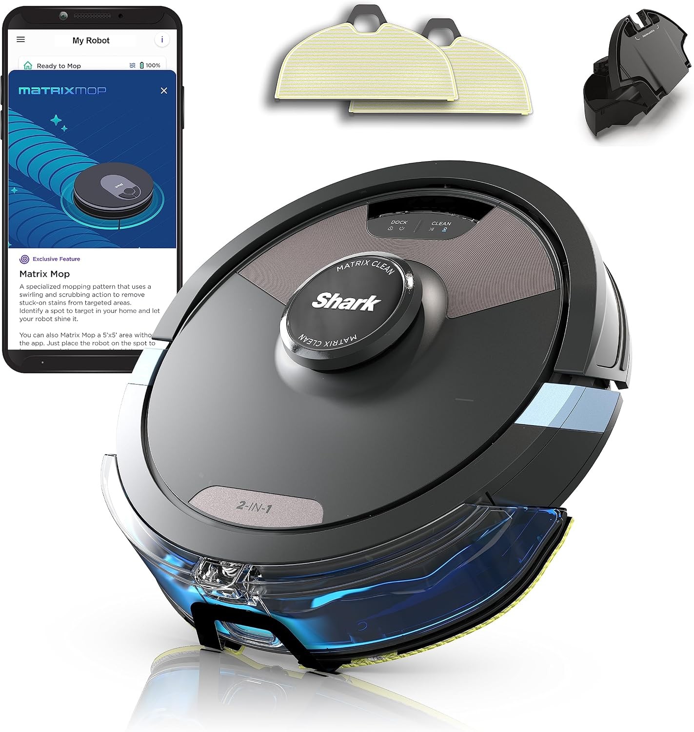 Shark Matrix 2-in-1 Robot Vacuum & Mop RV2400WBUS