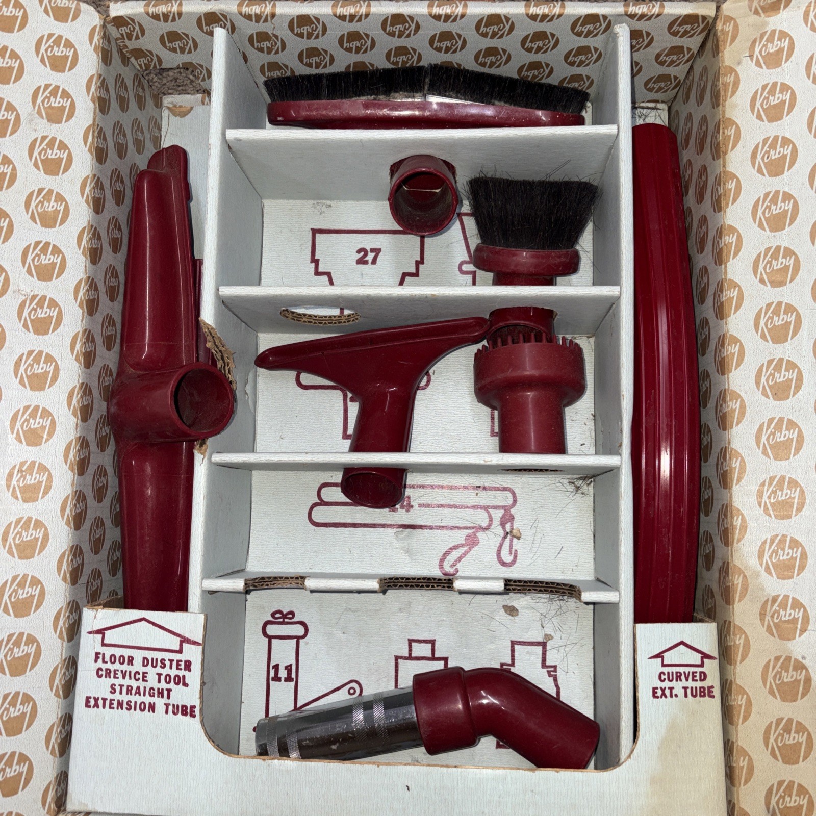 VTG Kirby Vacuum 500 Series Attachment Set Lot Of 8 With Original Box