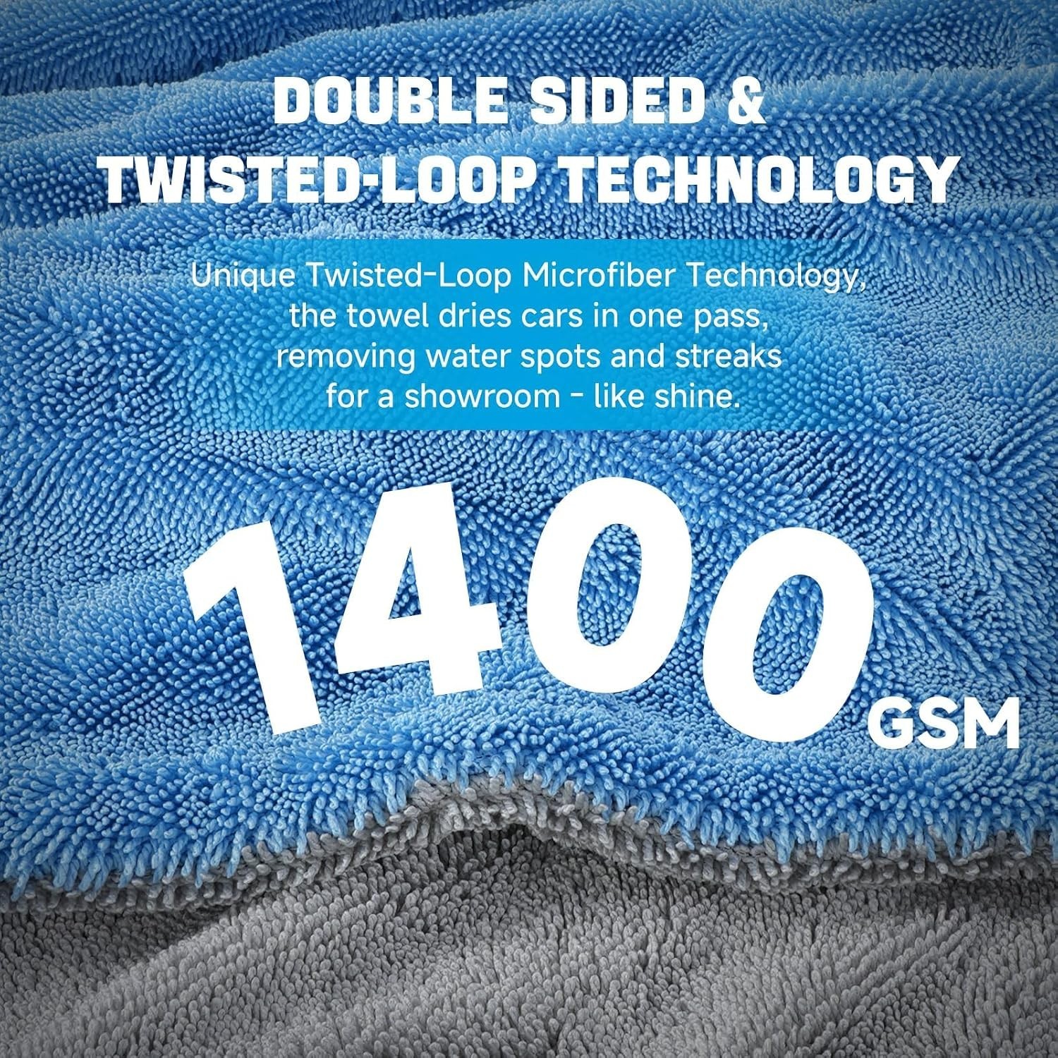 2 Pack Car Drying Towels 48″ x 24″, Extra Large Microfiber Towels for Cars, 1…