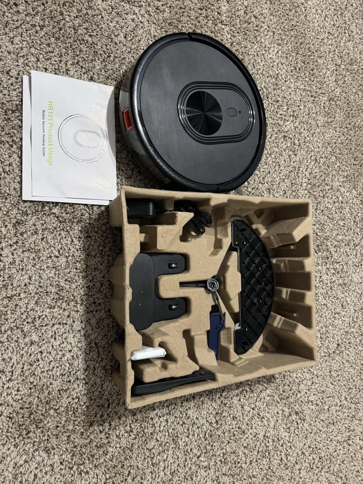 XIEBro HR101 Robot Robotic Vacuum Cleaner and Mop Combo, 3 in 1 Mopping in Black