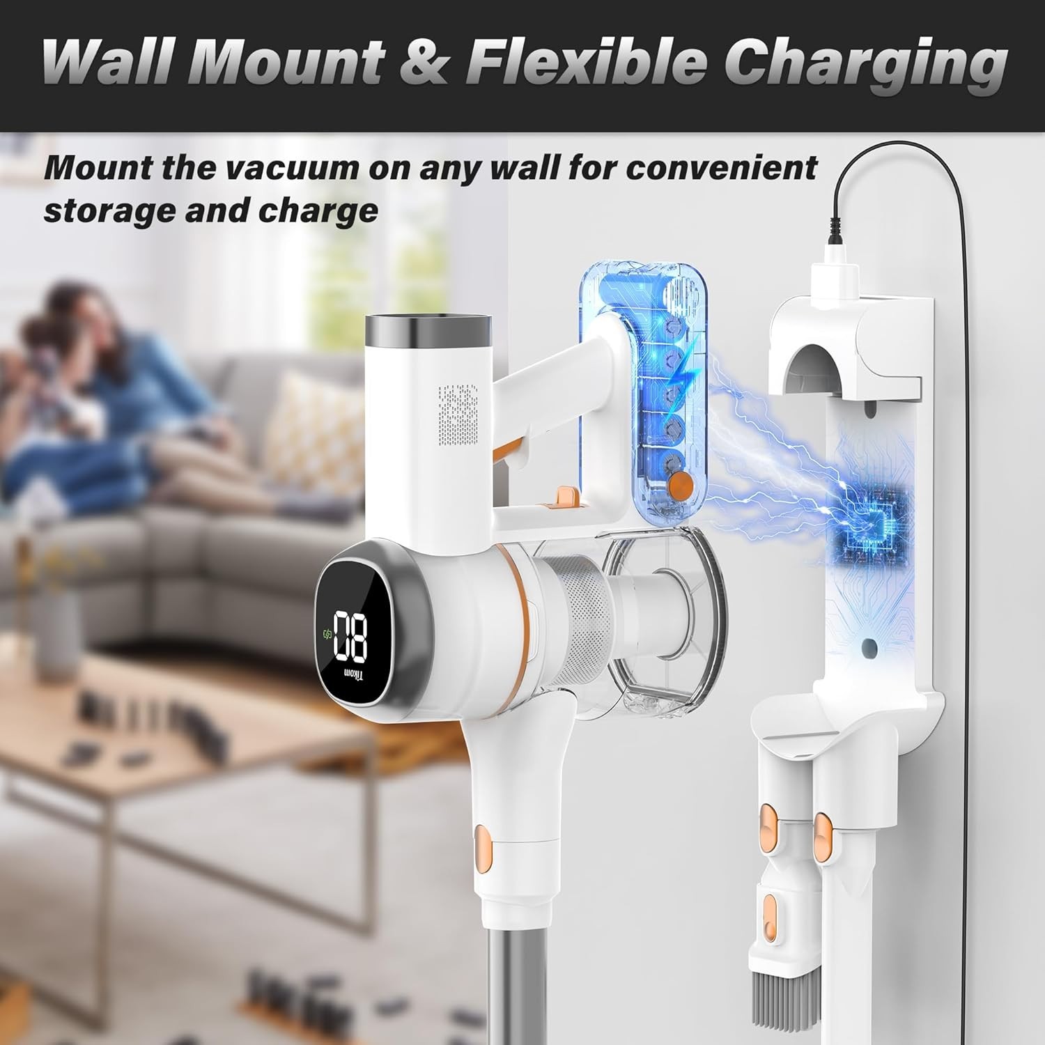 V500 Cordless Vacuum Cleaner Anti-Tangle Lightweight