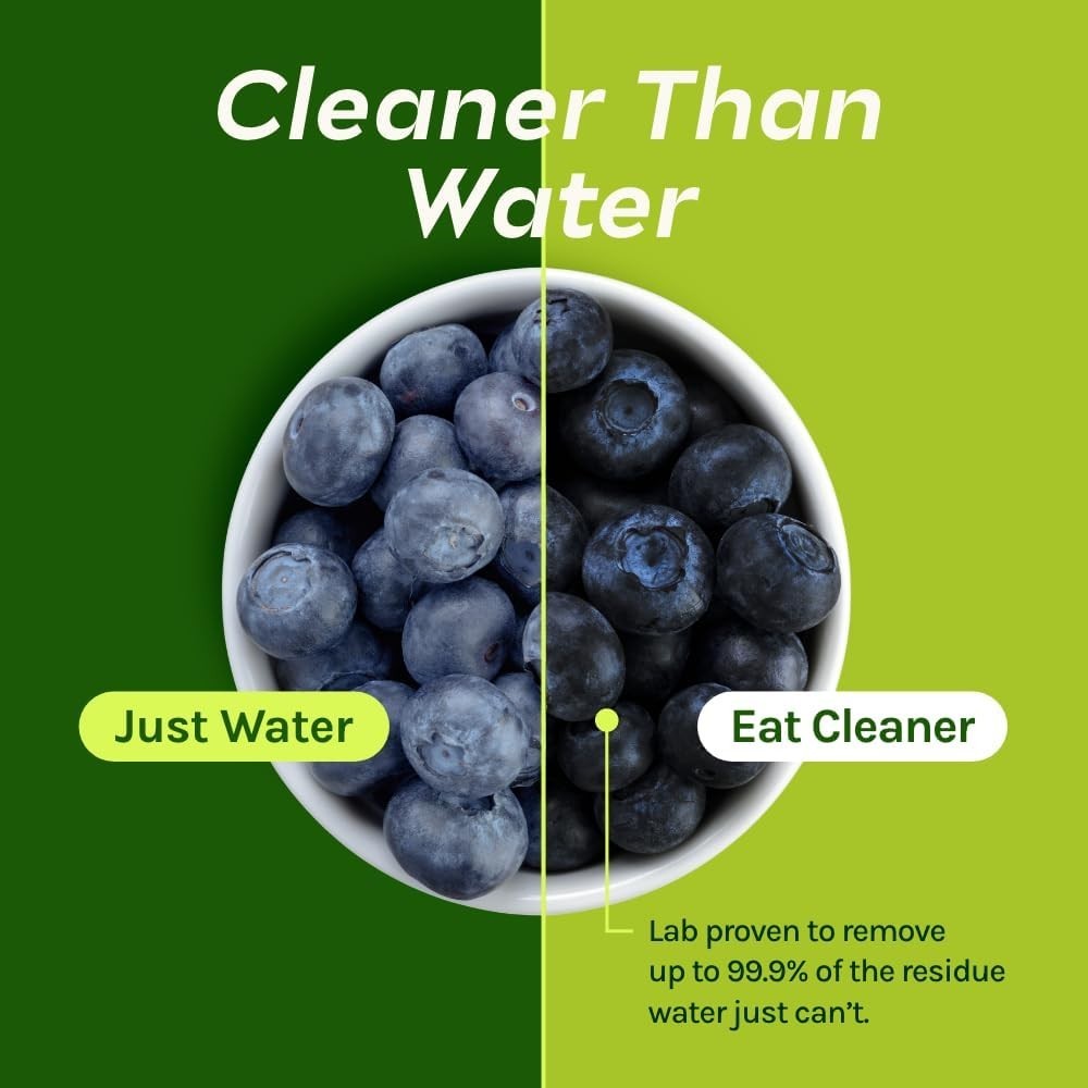 Eat Cleaner 12 oz 3 Pack – All-Natural Produce Wash for Fresh Fruits & Veggies