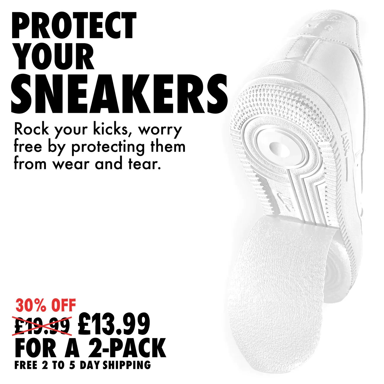 Pair Of Sneaker Nike Jordan Yeezy sole protectors Protective Custom Clear Film