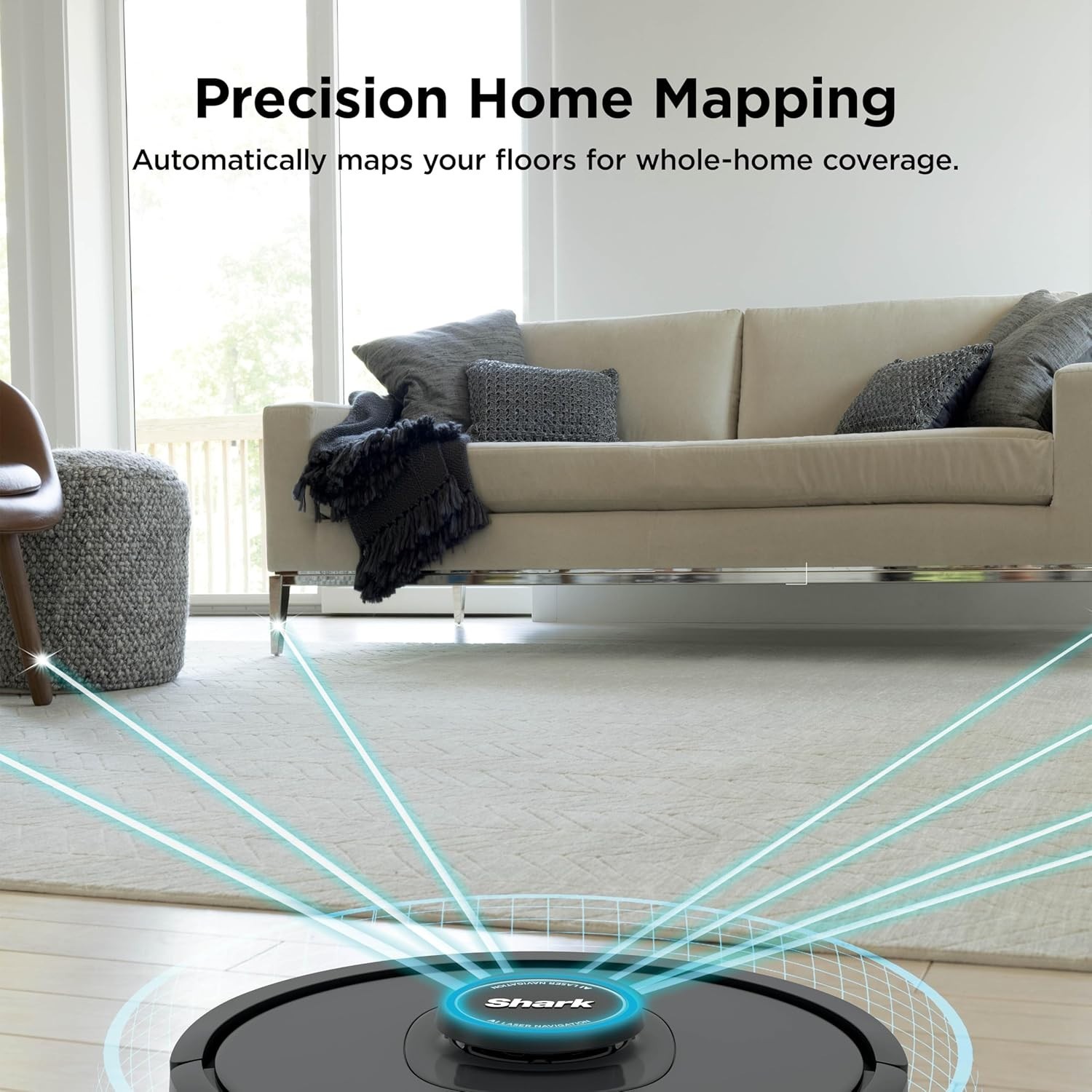 Shark AV2501S Robot Vacuum 30-Day Self-Empty Base AI Mapping Great for Pet Hair