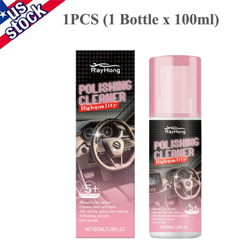 3x Polishing Cleaner Cars Interior Car Interior Detailer & Cleaner 100ml