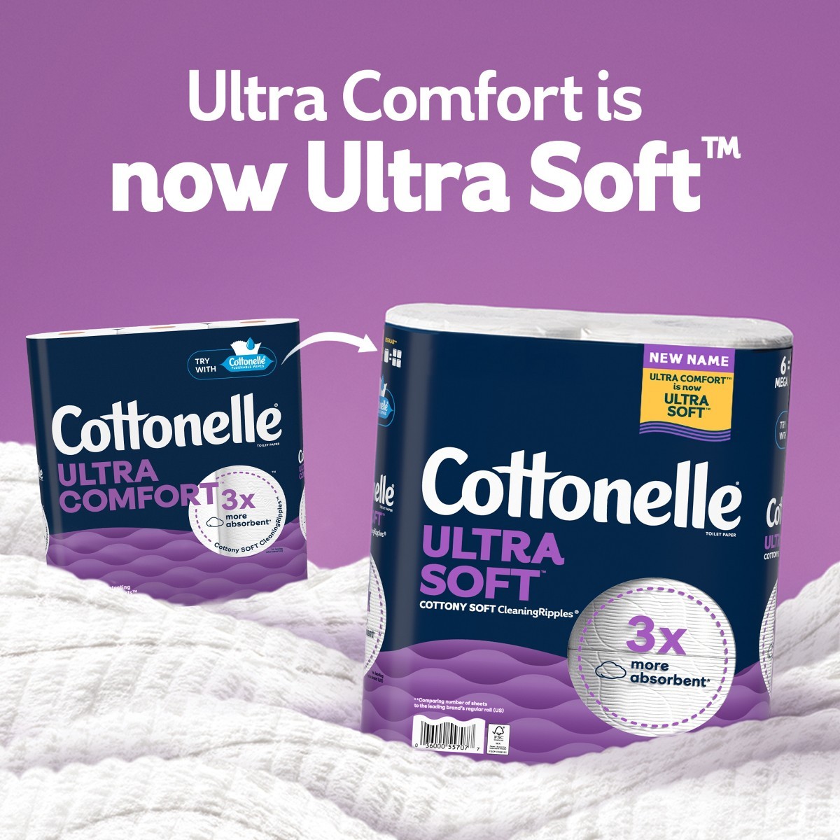 Cottonelle Ultra Soft Toilet Paper – 12 Mega Rolls