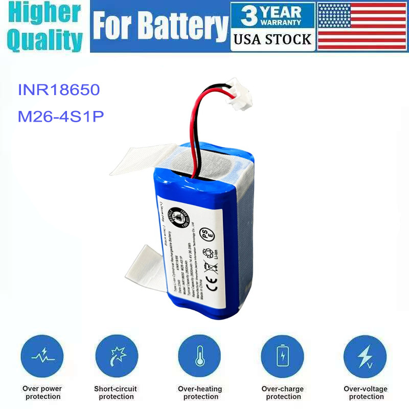 INR18650 M26-4S1P BATTERY FOR ECOVACS ROBOT VACUUM CLEANER CEN540 CEN546 CEN550