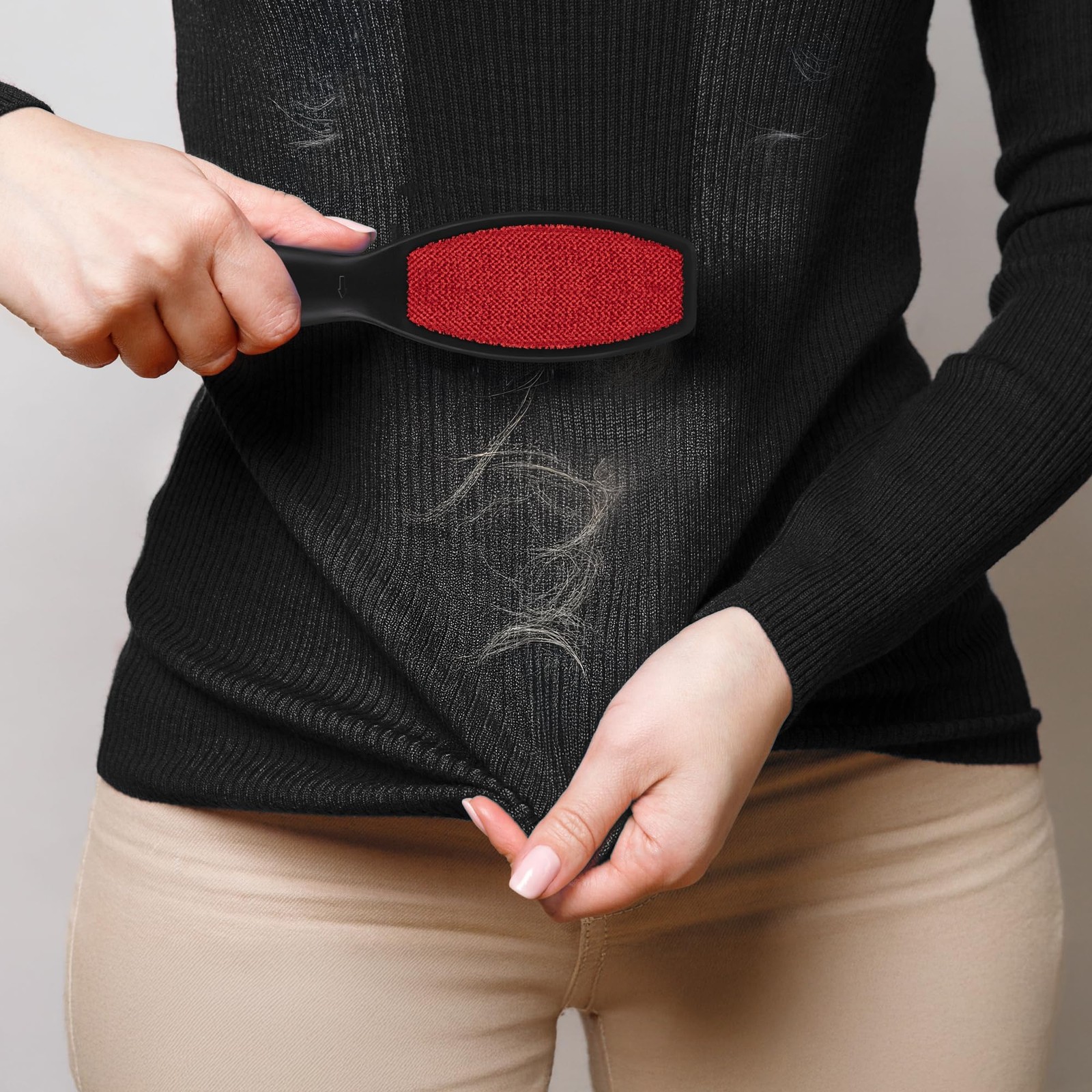 Lint Brushes 2-Pack Double-Sided Reusable Pet Hair Remover for Clothes