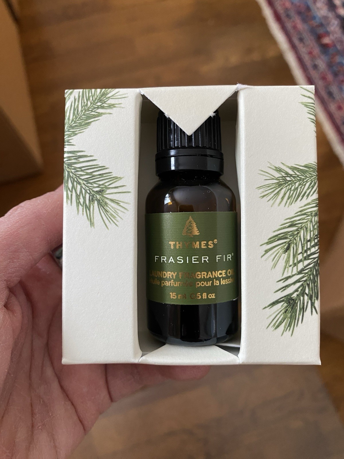 Thymes Frasier Fir Laundry Fragrance Oil for Dryer Scented Laundry 0.5 fl oz NEW