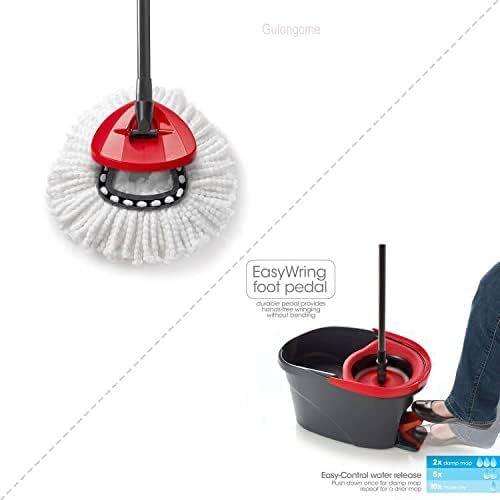3 × Replacement Microfiber Mop HEAD For O-Cedar Spin Mop Easy Clean Wring Refill