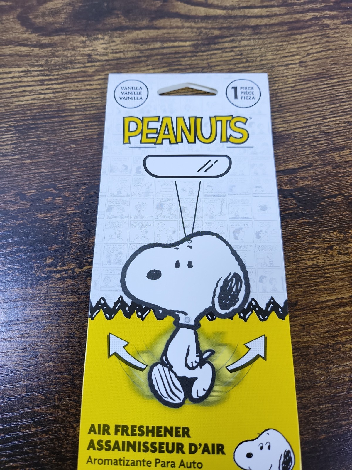 Peanuts New 2025 Snoopy Rear View Air Freshener Vanilla