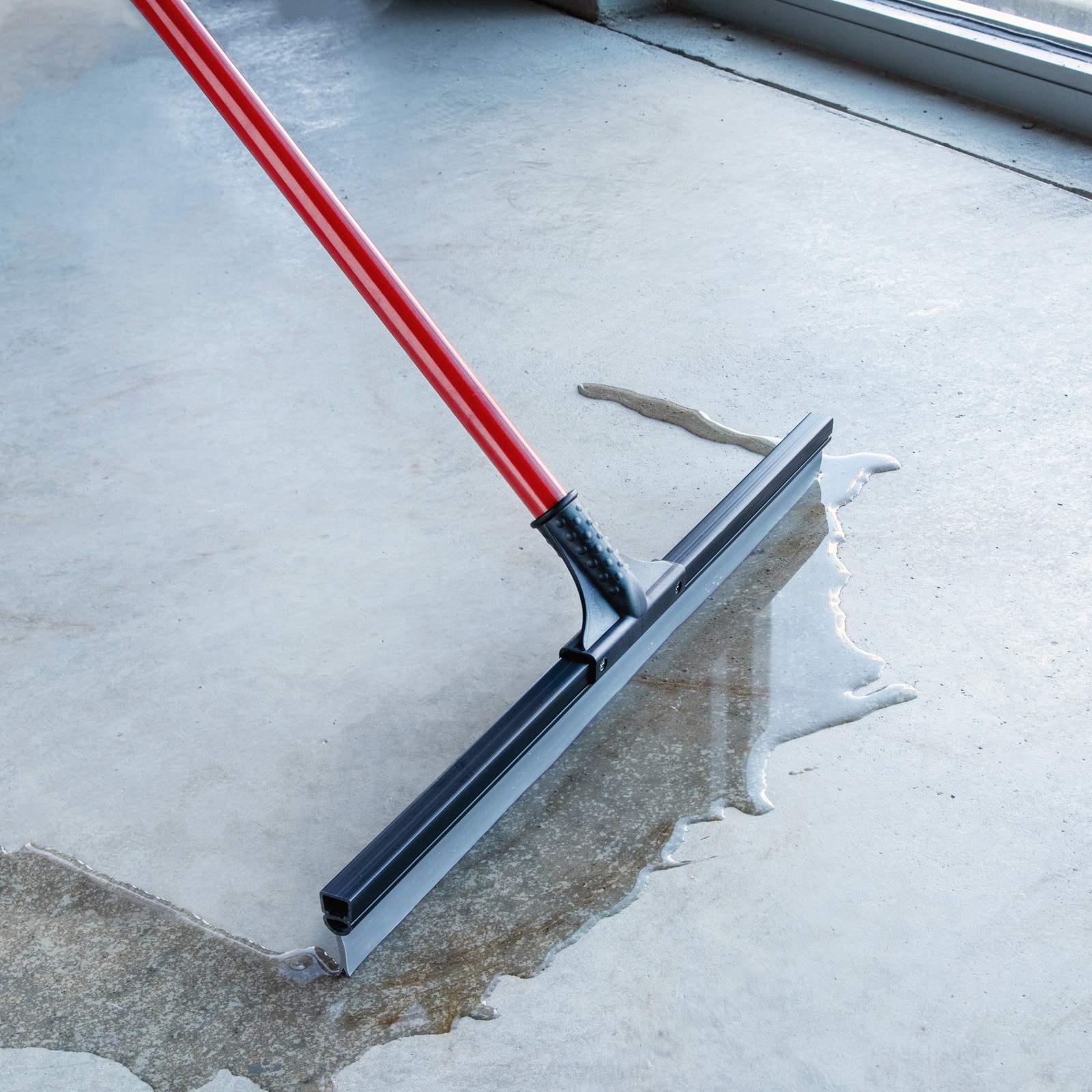 Libman 24in. Soft Rubber Floor Squeegee, 55in.L Handle, Model# 515