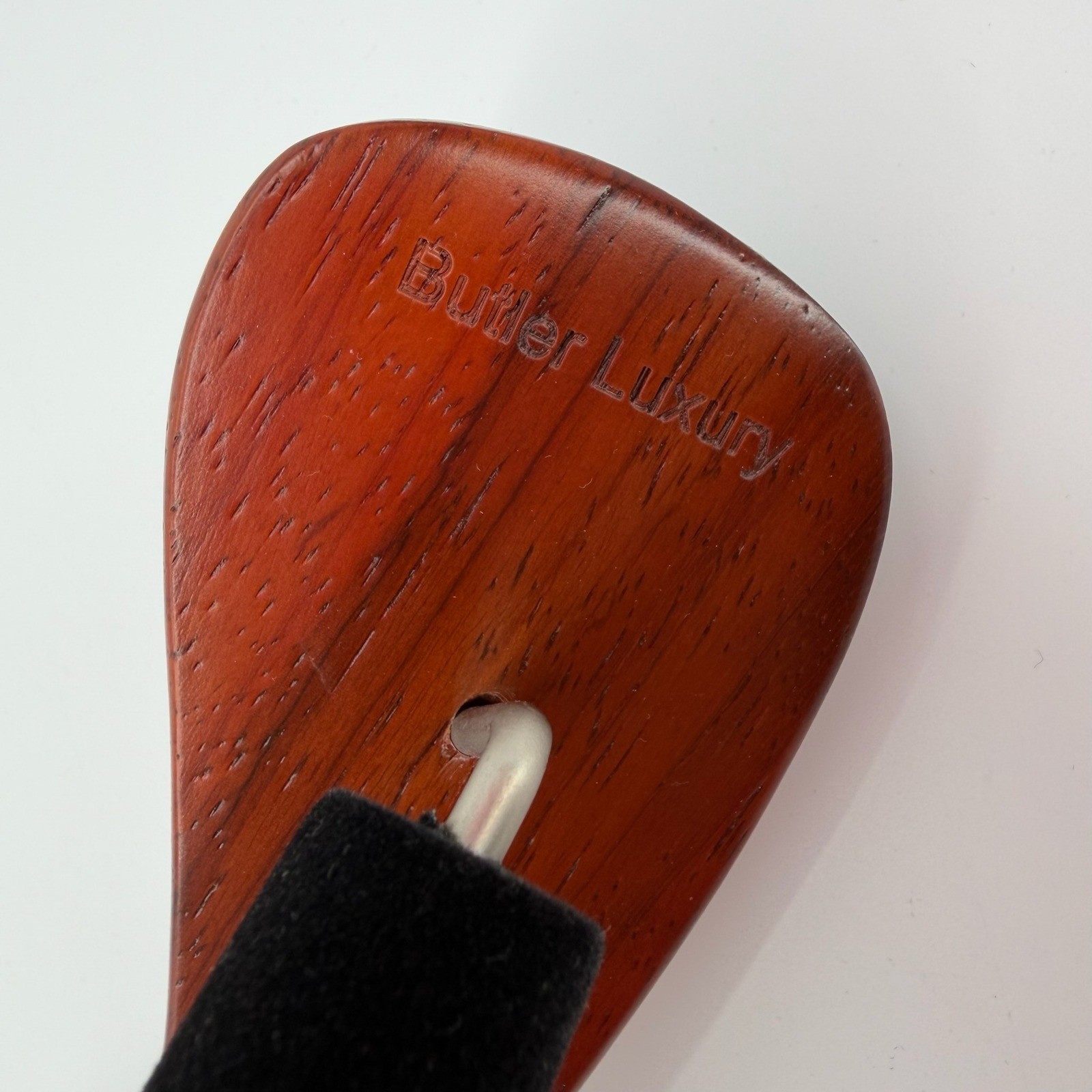 Butler Luxury Tailor Made Suit Hanger Wooden Velvet Trouser Bar Wide Shoulder