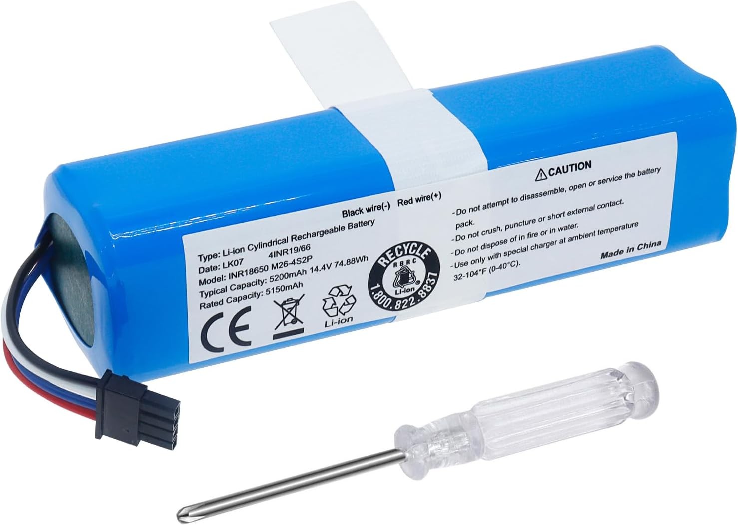 Replacement Battery for Eufy Robovac L70 Hybrid L10 T2190 T2190G21 INR18650M26
