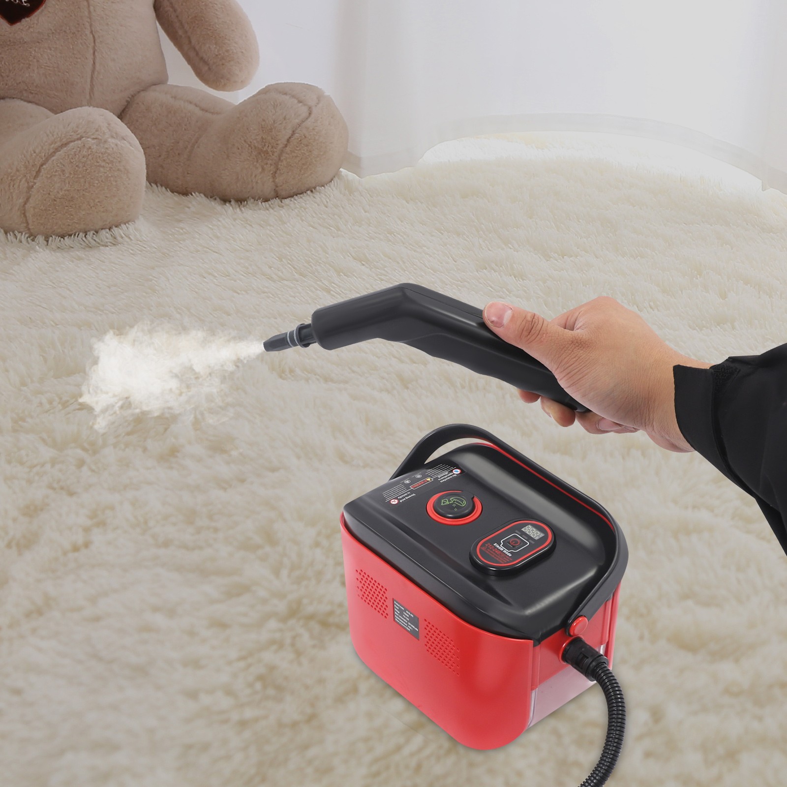 Handheld Steam Cleaner, 4.5 Bar Steam Cleaner for Countertops, Walls, Glasses