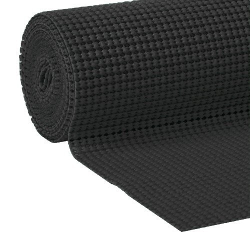 Wideskall® Extra Thick Non Adhesive Easy Shelf Slip 12″W x 48″L, Black