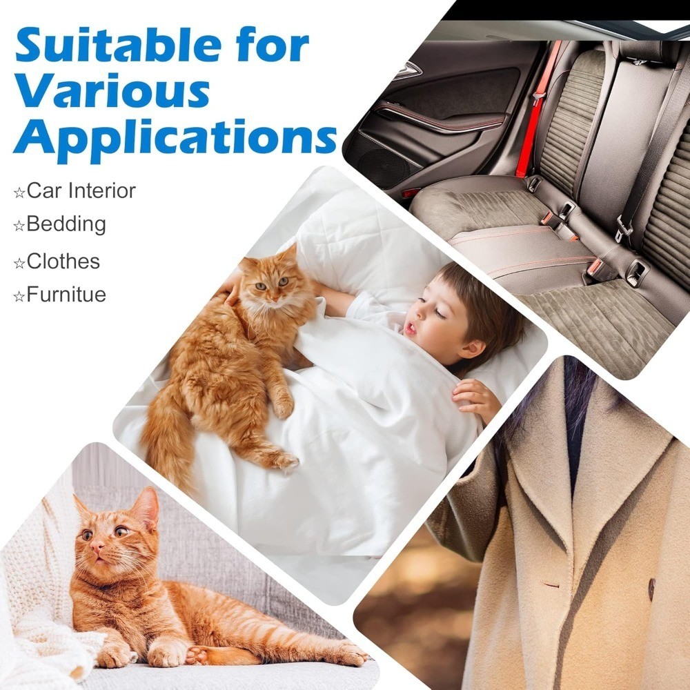 Portable Lint Remover Reusable Pet Hair Remover for Carpet Furniture Car Mats