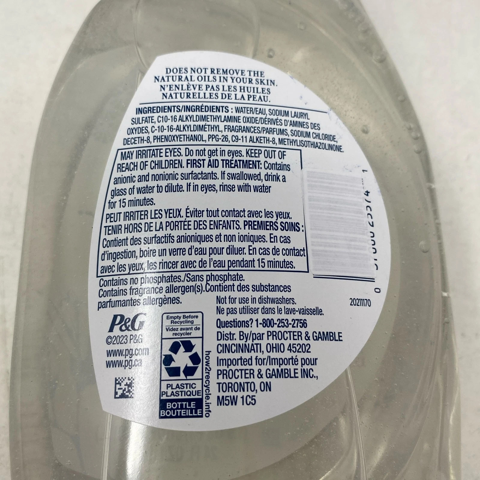 Ivory Classic Scent Dish Soap, Clear, 24 fl oz