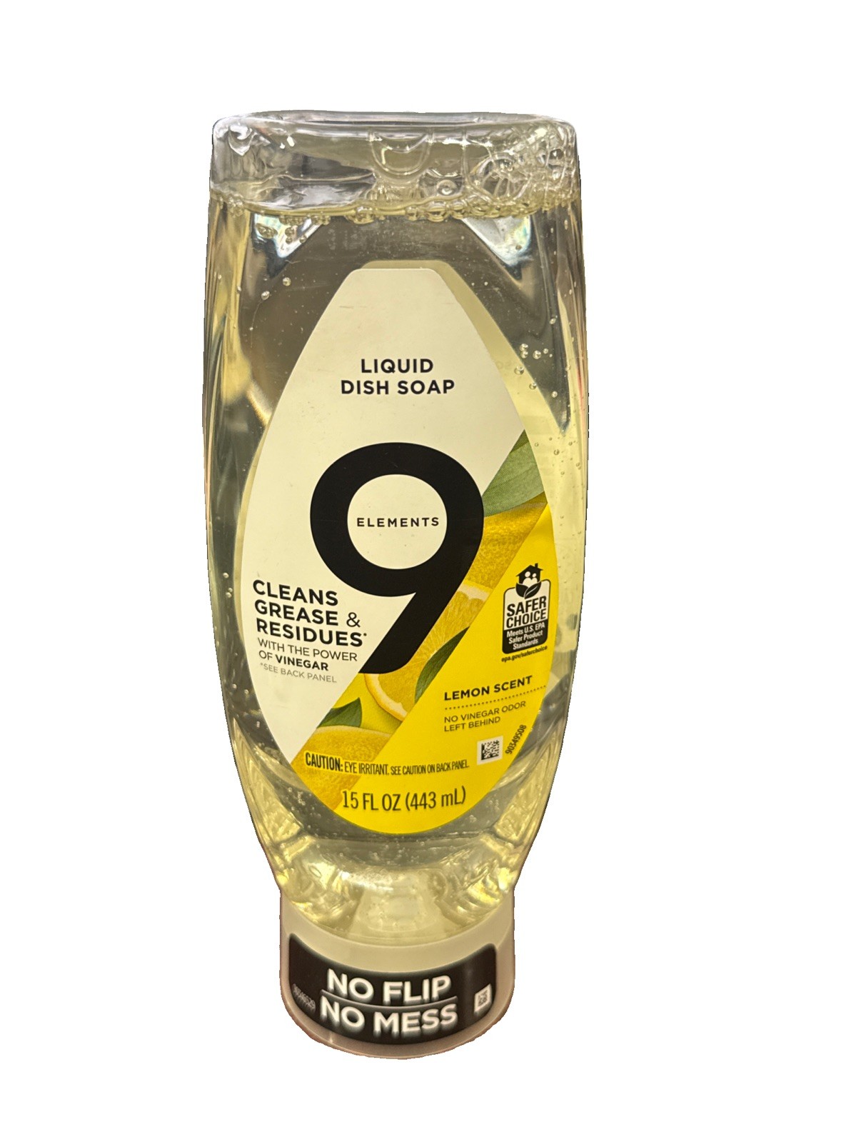 LOT OF 2 – 9 ELEMENTS LEMON SCENT LIQUID DISH SOAP 15 FL OZ EACH