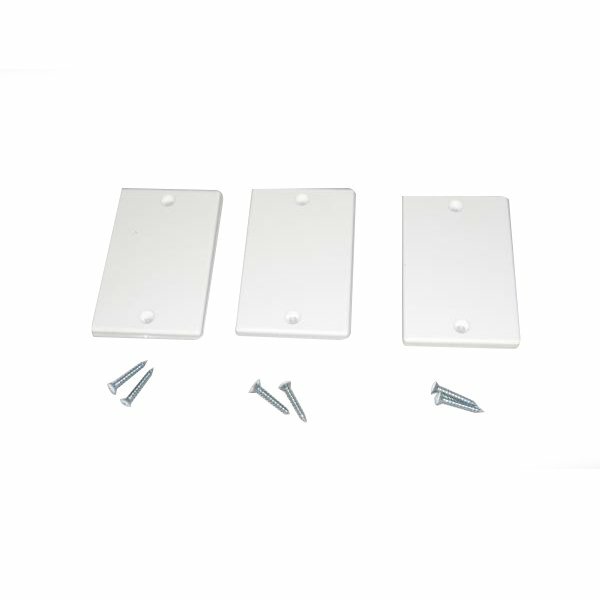 Canplas-Fits For Hayden 765585W, Central Vacuum White Temporary Inlet Cover 3pk