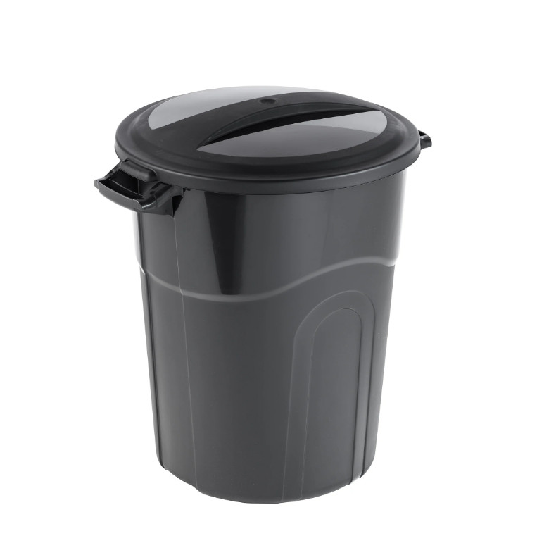 Hyper Tough 20 Gallon Garbage Can, Heavy Duty with Lid Black