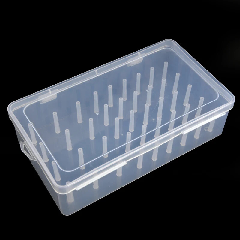 Sewing Thread Storage Box 42 Pieces Spools Bobbin Carrying Case Container Holder