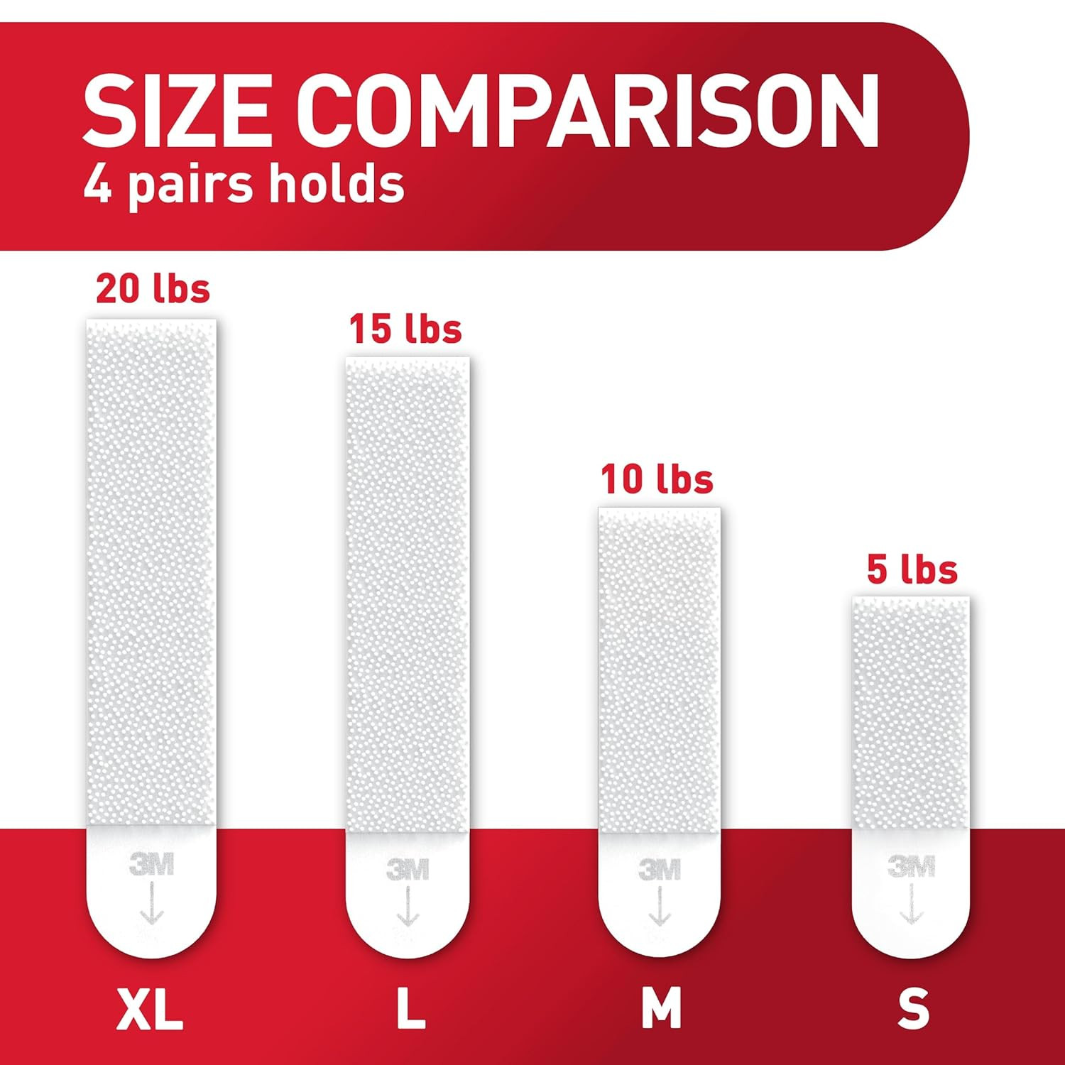 Command 20 Lb X-Large Picture Hanging Strips, 16 Pairs White Command Strips Heav