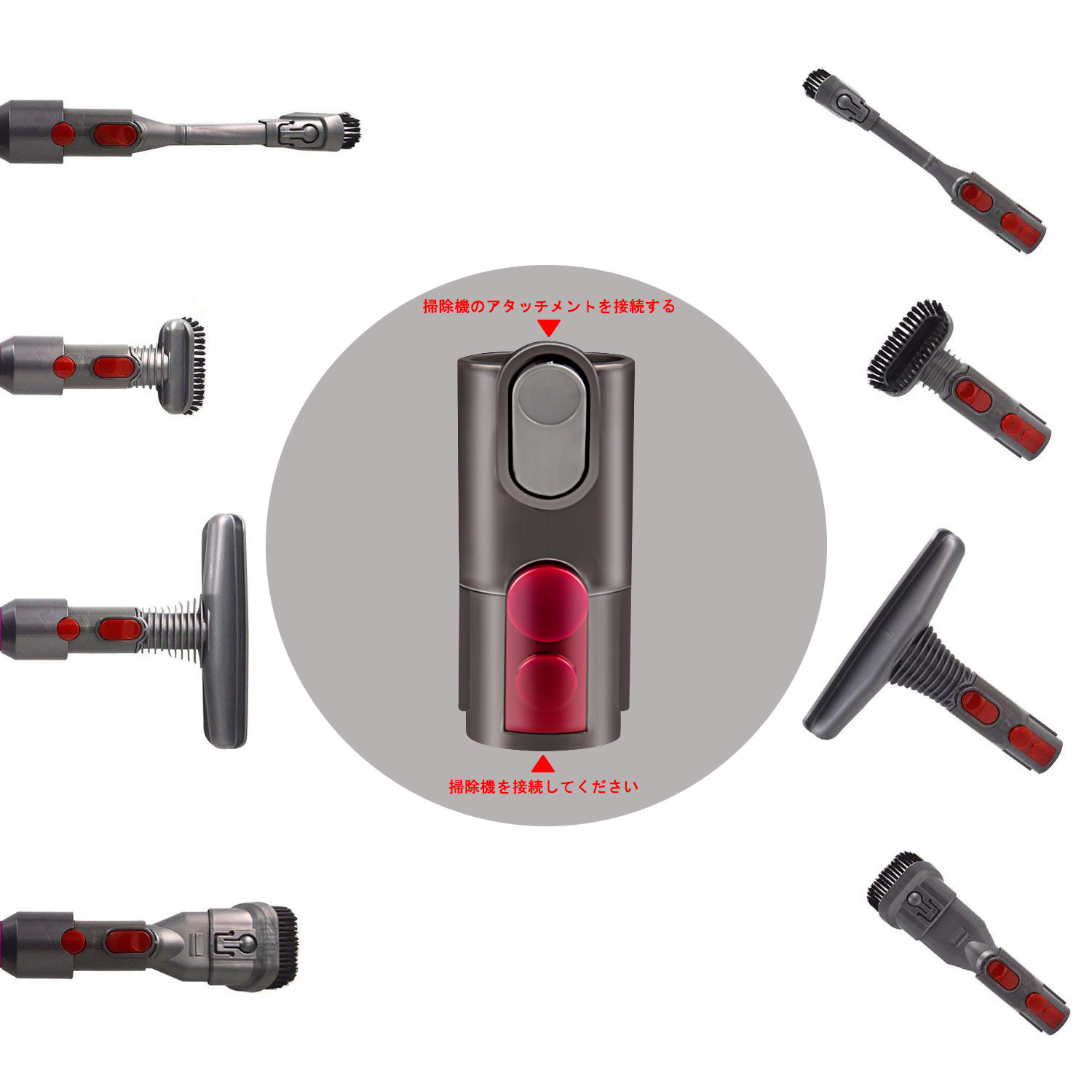Brush Attachments Kit for Dyson V6 Accessories Fit with DC16 DC24 DC34 DC35 DC59