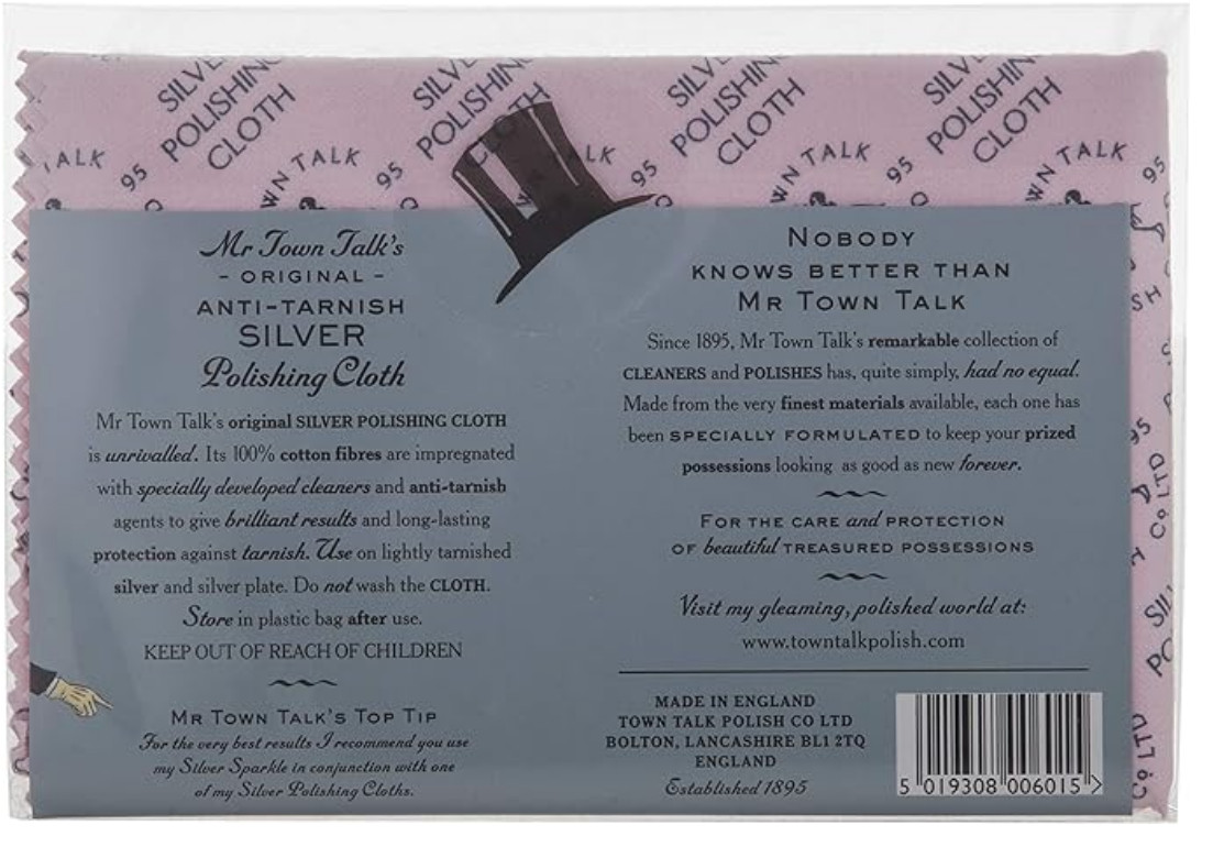 Town Talk Silver Polishing Cloth Cotton 18″L x 12″W