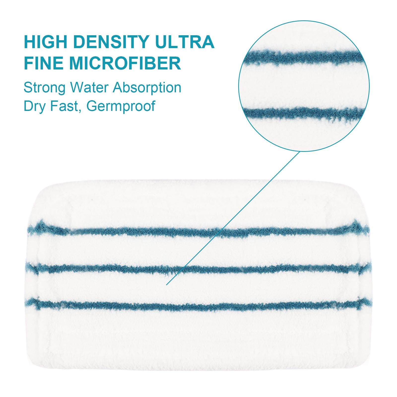 4 PCS Replacement Pads Accessories Compatible with Black+Decker Steam Mop SM1…