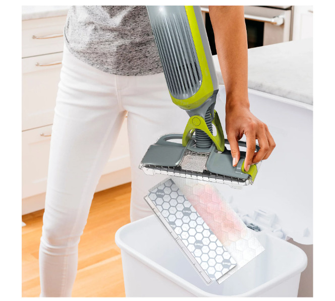 16 Count Disposable Hard Floor Cleaning Pads for Spray Mop Wet Dry Use