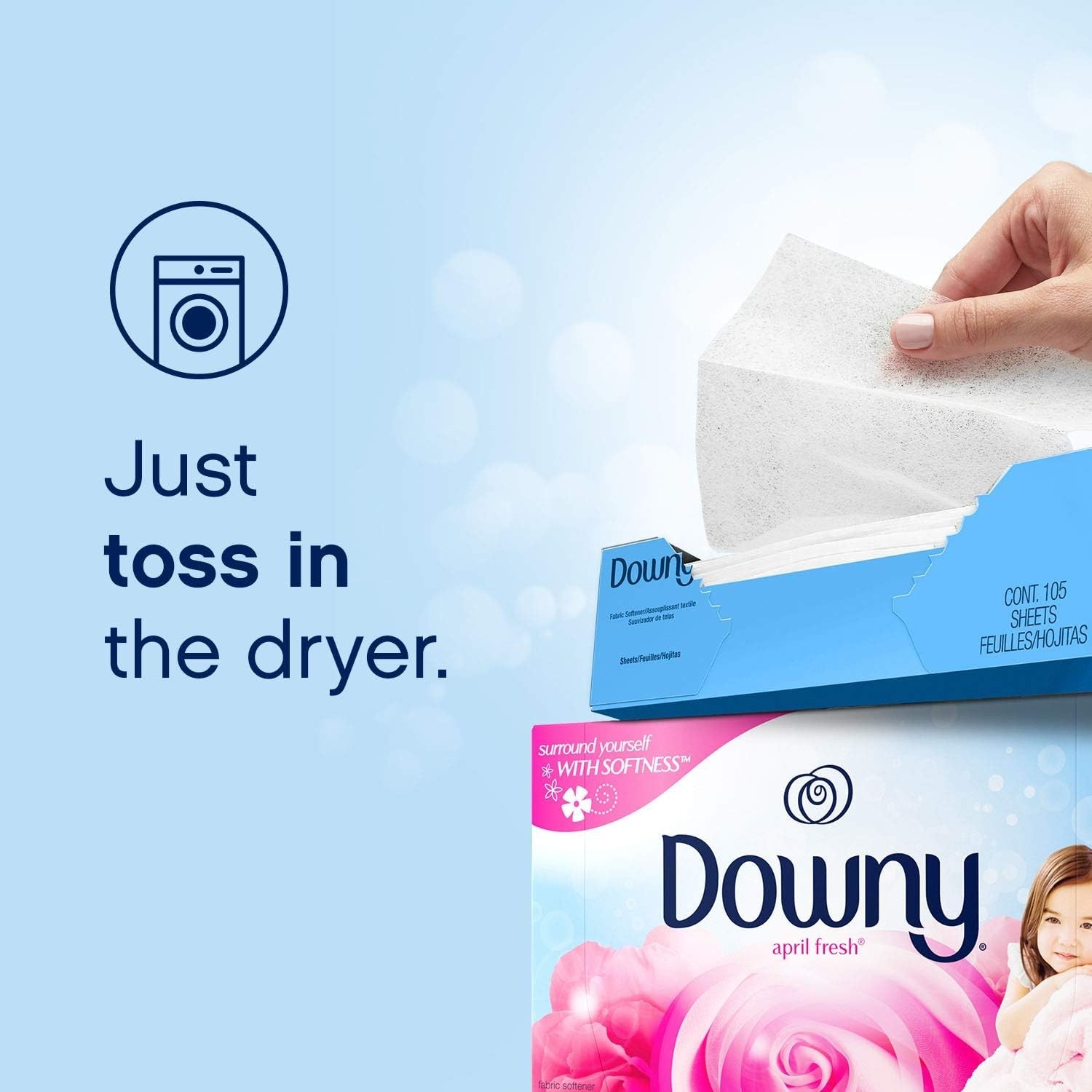April Fresh 240 Count Fabric Softener Sheets – Long-Lasting Freshness & Softness