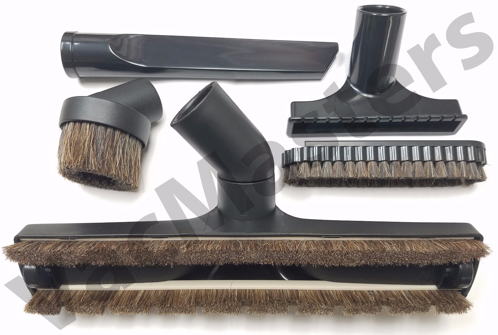 Vacuum & Central vacuum 5-pc attachment kit/set, Universal Fit 1.25″ BLACK