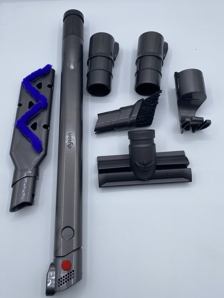 Dyson V8 V7 V10 Carbon Fiber Reach-Under Flexi-Crevice Tool 7 Piece Genuine OEM